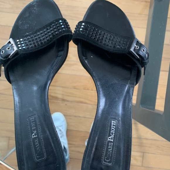 Cesare Paciotti size 39 black with studs - Picture 5 of 7